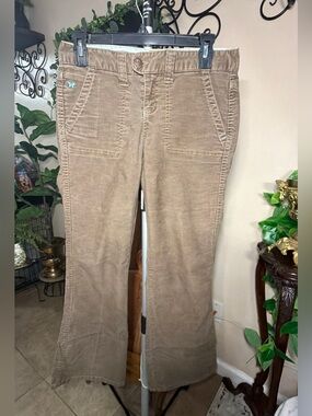 Aeropostale Women's Brown Corduroy Boot Cut Pants